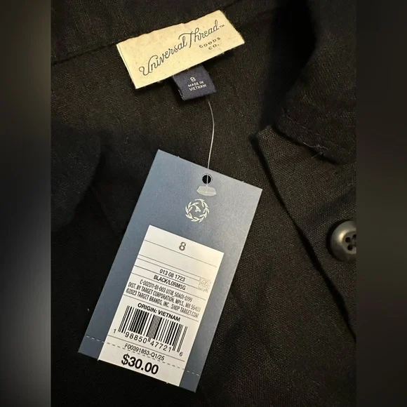 Universal Thread Black Button-Front Jumpsuit - Picture 3 of 5